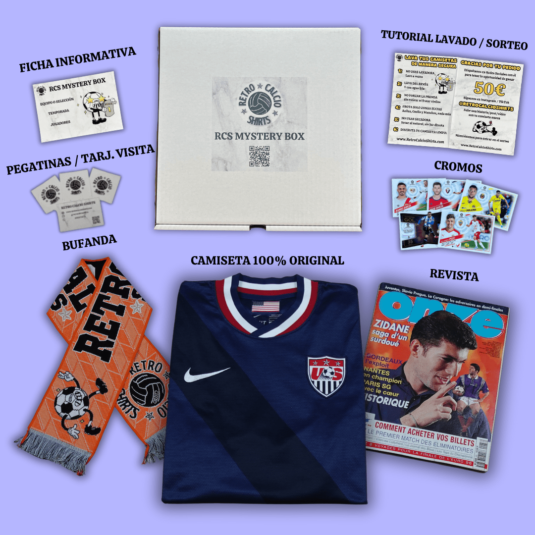 RCS Mystery Box Fútbol Vintage Retro Calcio Shirts (60€)